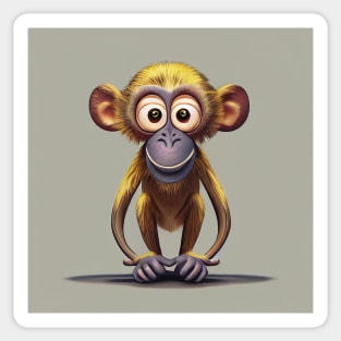 Funny Little Squirrel Monkey Sticker